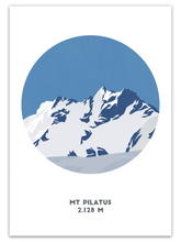 Load image into Gallery viewer, Mount Pilatus Mountain Print - Switzerland - Trail Bound Prints
