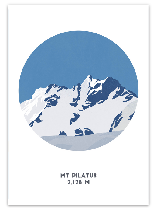 Mount Pilatus Mountain Print - Switzerland - Trail Bound Prints