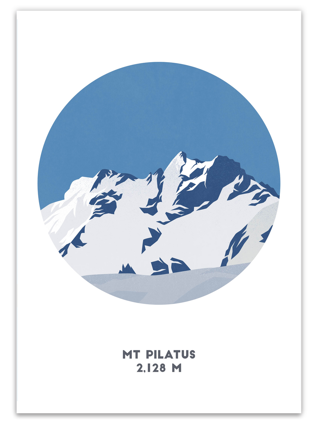 Mount Pilatus Mountain Print - Switzerland - Trail Bound Prints
