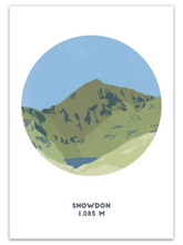Load image into Gallery viewer, Snowdon Mountain Print - United Kingdom - Trail Bound Prints

