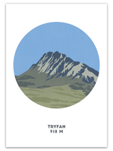 Load image into Gallery viewer, Tryfan Mountain Print - Wales - Trail Bound Prints
