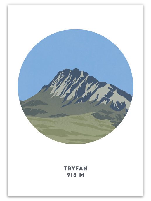 Tryfan Mountain Print - Wales - Trail Bound Prints