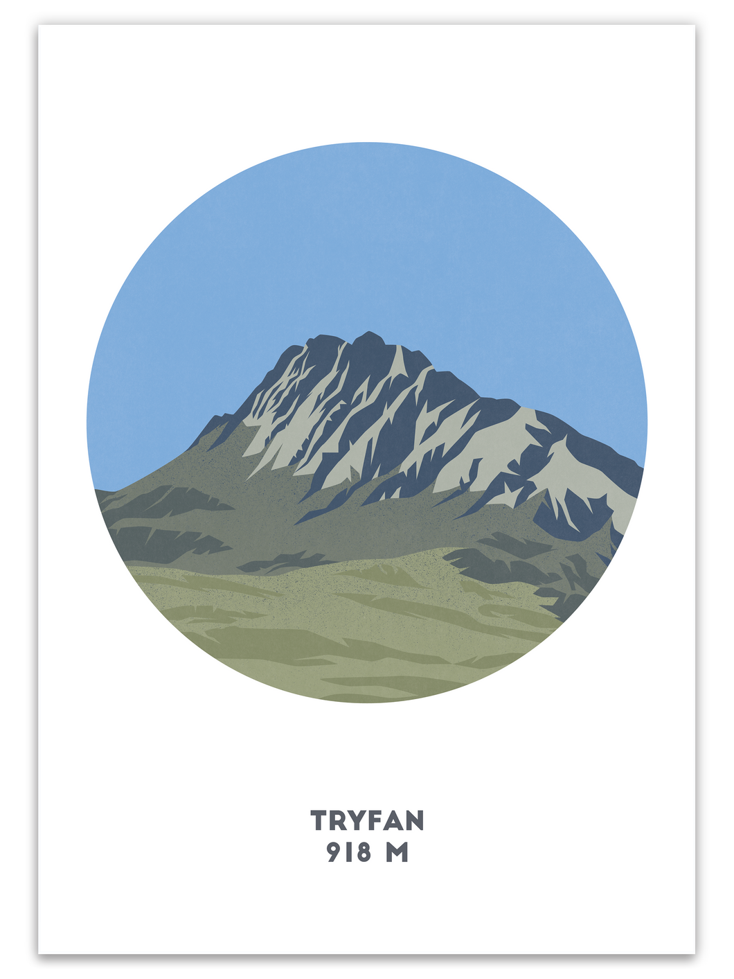 Tryfan Mountain Print - Wales - Trail Bound Prints