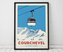 Load image into Gallery viewer, Courchevel Gondola Print - France
